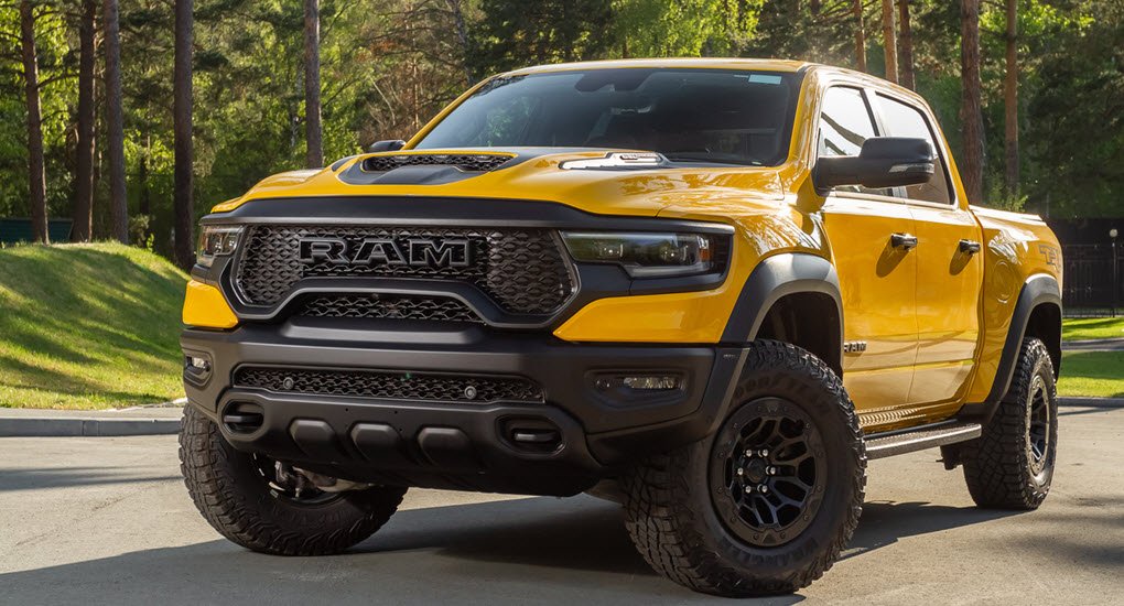 Yellow Dodge Ram Trx